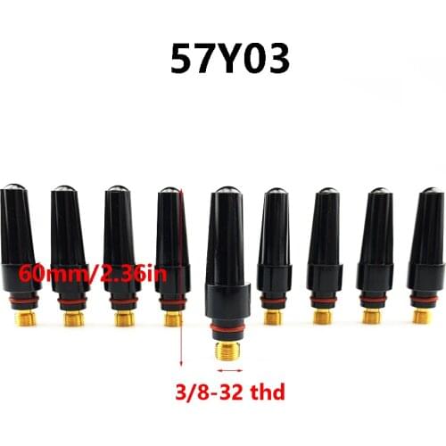 5Pcs 10Pcs TIG Welding 57Y03 Middle Back Cap for TIG Welding Torch wp 17 18 26 Series Tig Consumables Welding Soldering Supplies