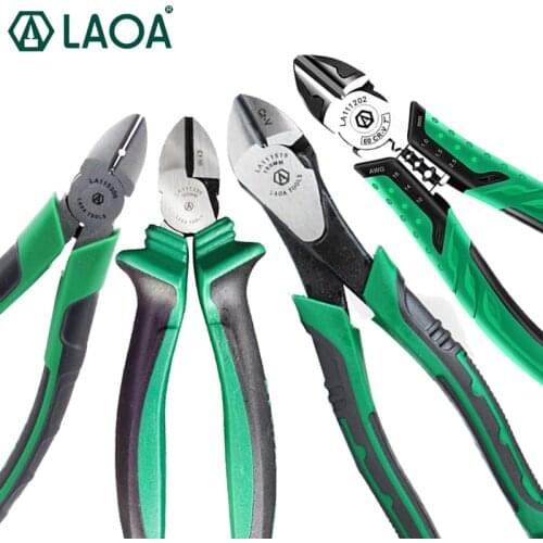 LAOA Diagonal Pliers Electrician Cutting Nippers Wire Cutters Cable Cutting Tool Mini Shear Pliers
