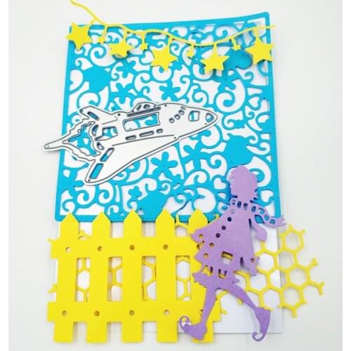 Metal spacecraft paper die cutting dies for Scrapbooking/DIY Easter wedding Halloween Easter card