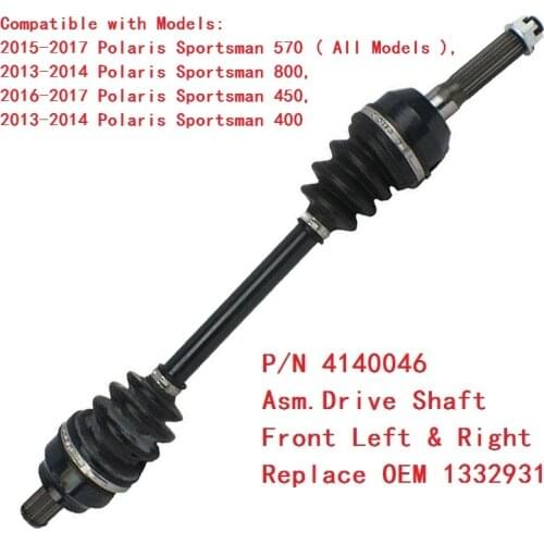 CV Axle Drive shaft Front & CV Joint Plunging Kit For POLARIS Sportsman 570 Sportsman 800 Sportsman 450 Sportsman 400 1332931