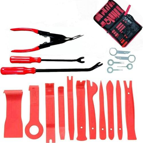 Hand Tool Removal Tool Kit Car Panel Tool 19pcs Disassembly Tool Set Car Door Panel Removal Tool Audio Disassembly Tool Kit