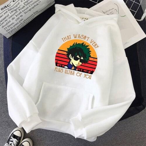 Autumn / Winter My Hero Academia Anime Hoodie Midoriya Izuku Hoodies Printed Men/women Hoodie Long Sleeve Oversized Sweatshirt