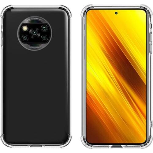 Poco X3 Airbag Shockproof Fundas Phone case for Xiaomi POCO X3 cover clear soft silicone shockproof coque On POCO X3 NFC houses