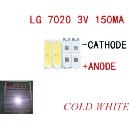 LED Backlight TV High Power 0.5W 3V 7020 LED Backlight Cool white For LG LED LCD TV Backlight Application PHHW7C277UP 1000PCS