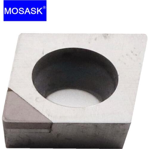 MOSASK CCGT 1pcs CCGT060202 CBN1 Hard Steel CNC Machining Lathe Turning Tool Finishing Tungsten Cemented Carbide Inserts