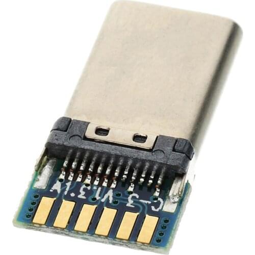 USB 3.1 Type C USB-C DIY 24pin Male Plug Connector SMT type with PC Board