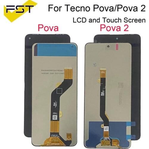 For TECNO Spark 6 KE7 LCD Dispaly Camon 16 CE7 CE7j CE9h LCD Display Touch Digiziter Complete For Tecno Pova LD7 LD7j Tested LCD
