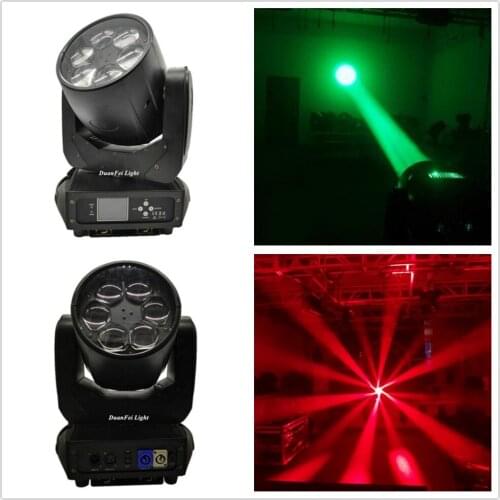 10pieces 6x40w beam moving head stage led rgbw wash zoom light dj equipment bee-eye zoom moving head led