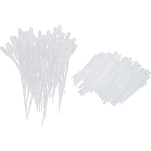 100PCS Graduated Pipettes Dropper (5Ml) & 50 Pieces 10Ml Clear Plastic Transfer Pipet Pasteur Pipettes Droppers