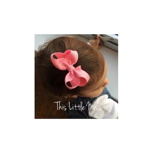 20pcs/lot 2018 Hot style children accessories 8cm ribbon Bow headdress baby girls hairpin cute barrette clips 3 inch 20 colors