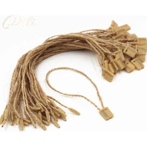 20cm natural hemp tag string cord vintage jute color string tag seal 200 pieces/lot jute cord for price tag garment label tag