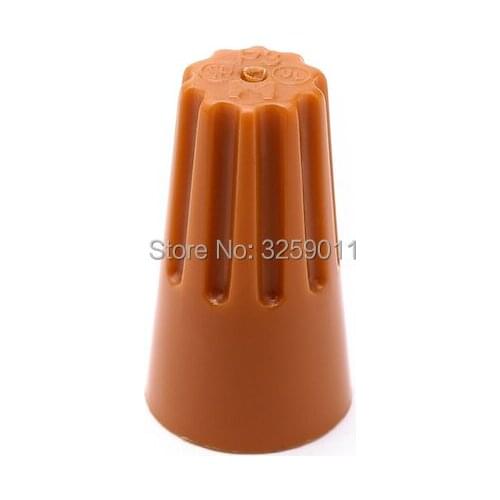 500PCS Twist Nuts Connector Terminals Cap Electrical orange Wire Spring Insert 22-14 AWG P3 Closed Terminal Lugs Press Line Cap