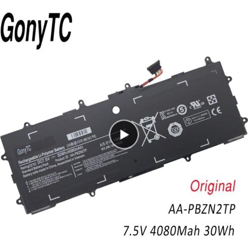 7.5V 4080mAh 30WH AA-PBZN2TP Original Laptop Battery for Samsung Chromebook XE500T1C 905S 915S 905s3g XE303 XE303C12 NP905S3G