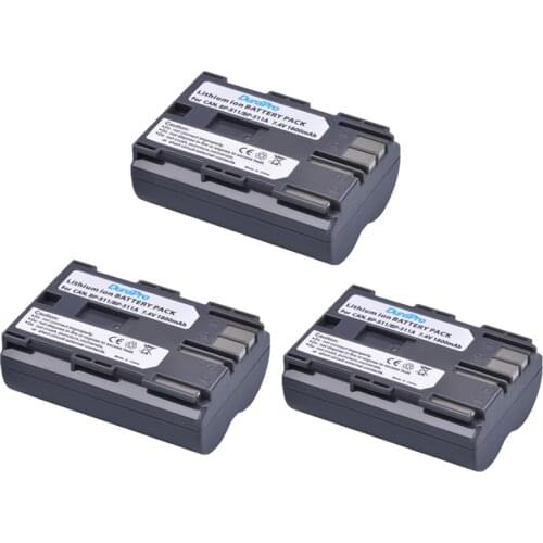 3 Pcs DuraPro 7.4V 1800mAh Hot Sell BP-511 BP511A Battery for Canon EOS 40D 300D 5D 20D 30D 50D Accessories + Wholesale