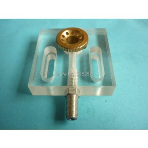 50 x50 x12mm General Type Acrylic Water Jet Panel/ Water Spray Cooling Plate with Brass Nozzle, EDM Wire Cut High Speed Machine