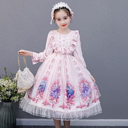 Kidswant Girl Lolita Princess Ball Gown Kids Boutique Clothes Infant Birthday Party Wedding Gift Vestidos