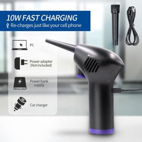 45000 RPM Cordless Electric High Pressure Air Duster Computer Cleaner Blower Keyboard Laptop Deep Cleaning Tool Rechargeable