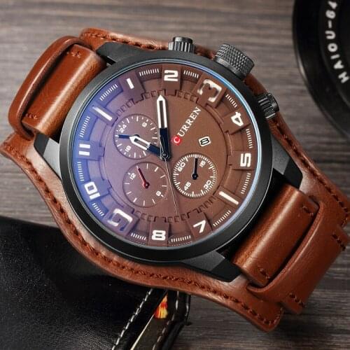 CURREN Men Watches Mens Military Sport Watch Man Fashion Nylon Quartz Wristwatches Male Date Analog Clock Relogio Masculino