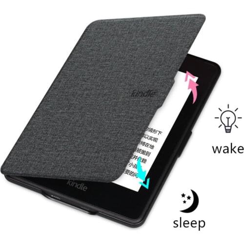 For Kindle Paperwhite 1 2 3 4 Case Cloth Texture Magnetic Smart Cover E-reader Kindle 10th Gen 2018 PU Funda Shell