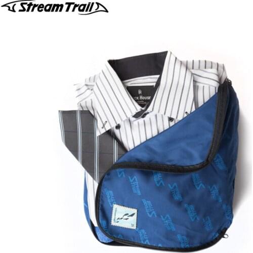 Stream Trail Dual Shirt Case Storage Bag Carrying Case Collecting Bag Travel Trip Socks Underwear Storage Easy Carry Storage