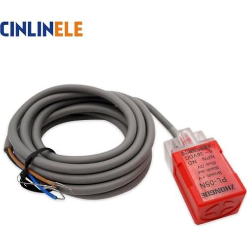 5mm & 8mm Sensing PL08N & PL05N Cube Shell Inductive Screen Metal Type Proximity Switch Sensor NPN PNP NO NC AC DC