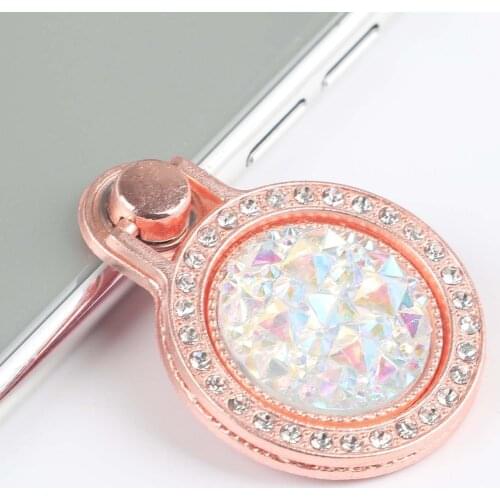 Shiny Rhinestone Mobile Phone Holder Ring Buckle Stand for iPhone iPad Xiaomi on For Samsung Huawei Holder Women Fashion Gift