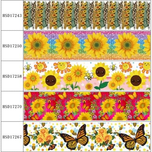 HSDRibbon free shipping 3" 75mm heat transfer printed hsd-design series Grosgrain Ribbon 50Yards/Roll