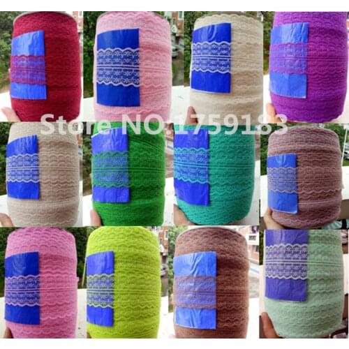 Wholesale 30colors Width 45mm Beautiful 300 yards Embroidered Net Lace Trim Garment ribbon headband DIY Accessories, SG-300Y
