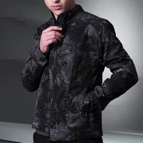 Army Fans Tactical Jacket Mens Spring Autumn Hiking Sports Windproof Camouflage Cargo Coat Outdoor Training Military Clothes