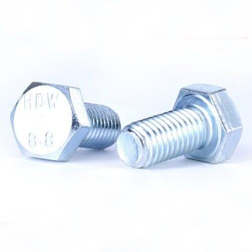 M5*35/40/45/50/55/60/70/80mm Length Hexagon Bolt Hex Screw Zinc Plated Galvanized bolts