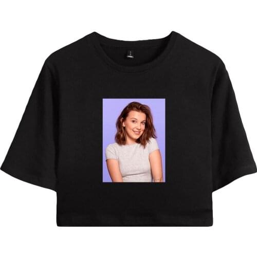 Millie bobby brown Fashion Printed Women Summer Harajuku Short Sleeve T-shirts Hot Sale Girls Casual Streetwear T shirts