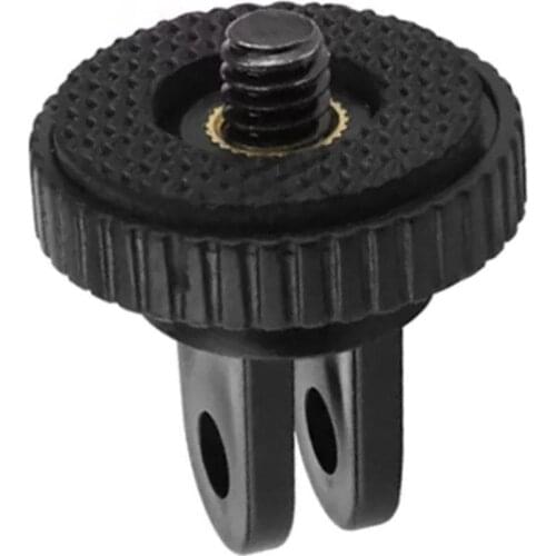 Mini Tripod Mount Adaptor Aluminum Alloy CNC 1/4inch Screw Head Adapter For GoPro Hero 3/2/1 For DJI Sony EKEN Camera Accessorie