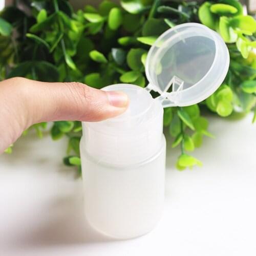 50ml Nail Art Mini Pump Dispenser Empty Bottle Acrylic Gel Polish Liquid Container Storage Small Pressure Refillable Bottle