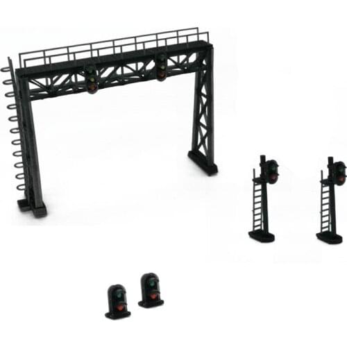Train Railway Model Scene N Ratio 1:160 1:150 Gantry And Signal Light Set