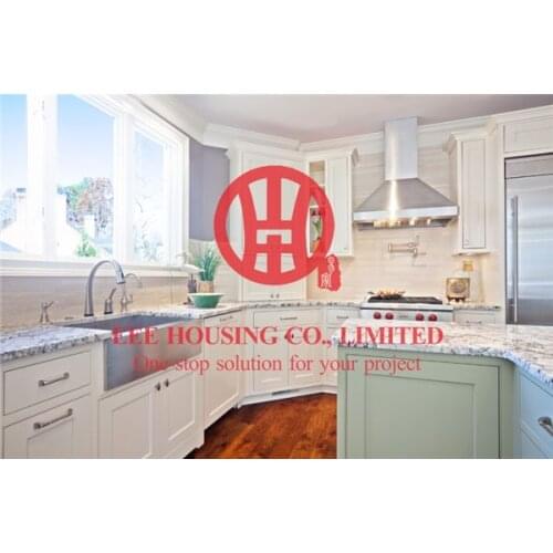 Fashion shaker-style solid wood kitchen cabinet with excellent design and quality shipping by sea