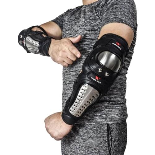 2 Pcs Elbow Pads Guard Motorcycle Bicycle Downhill Protective Gears Mountain Bike Cycling Riding Elbow Protection Racing Guard