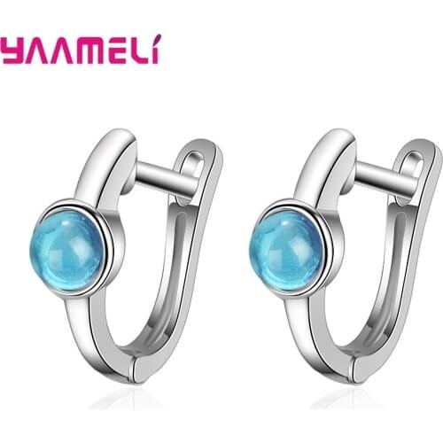 Real 925 Sterling Silver Prevent Allergy Silver Earrings For Women Korean Style Cute Love Heart Ear Hoops Wedding Jewelry Gifts