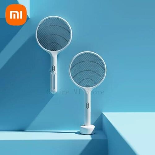 New Xiaomi Qualitell 2 in1 Mosquito Swatter Anti Lamp Electric Racket Rechargeable Killer USB Trap Electric Mosquito Killer Lamp