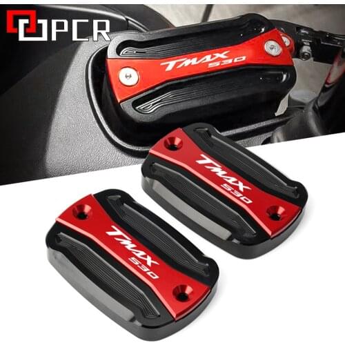 New 5 Colors Available Motorcycle Aluminum Brake Fluid Fuel Reservoir Tank Cap Cover For YAMAHA TMAX 500 TMax 530 TMAX530 SX DX