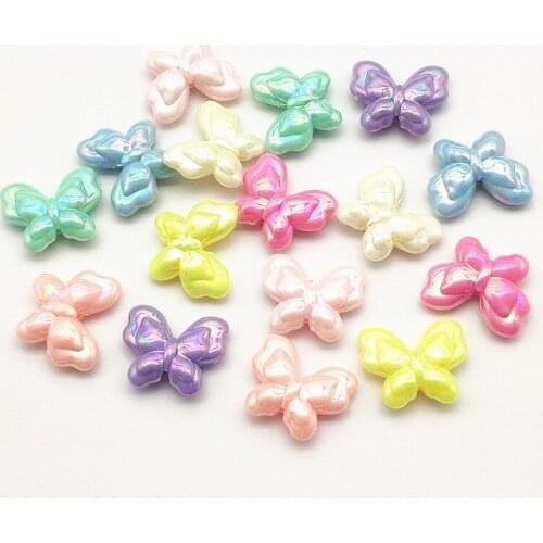 New Arrival!18x22mm 400pcs Aurora Effect Butterfly Beads for Earrings DIY Making Parts,Jewelry Accessories Findings & Components