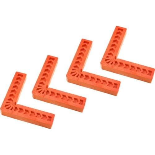 New Plastic 90 degree right angle ruler 4 inch woodworking tool auxiliary locator angle holder Assist Positioning Tool