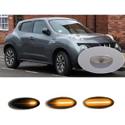 Fit for Nissan Juke F15 10-14 Micra March K12 K13 Note E11 08-13 Lamp Dynamic LED Indicator Side Marker Signal Light Accessories
