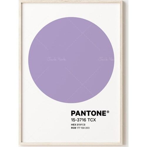 Pantone Gold Orange Purple Circle Poster Pastel Color Nordic Style Art Print Canvas Painting Wall Decor for Home Living Room