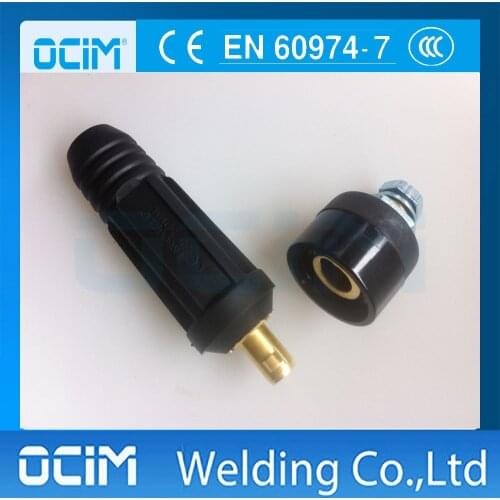 2pcs High Quality Euro Style Cable Connector Plug Socket For Welding Machine