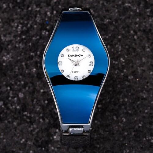 Stylish Women Creative Bangle Wristwatch Stainless Steel Watchband Lady Luxury Dress Clock Relojes Para Mujer Ladies Watch Watch