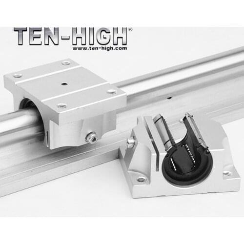 Ten-high tbr30 cylindrical guide rails on support linear polished shaft bearings sbruu Luu CNC router CNC parts Free free shipping