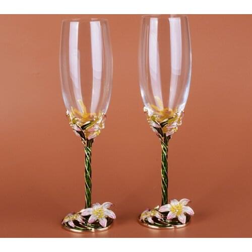 High Quality enamel plating Red Wine Glass Drinking Cup high Goblet Champagne Glass Water Mug Party Home Bar supplies