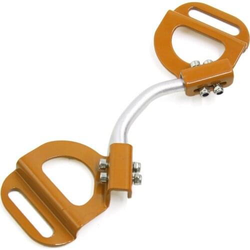 X Autohaux Gold Black Tone Adjustable Universal Automobile Battery Hold Tie Down Clamp Mount Bracket Holder