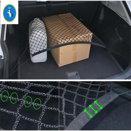 Yimaautotrims Trunk Rear Storage Cargo Luggage Elastic Mesh Net Holder Cover Kit For Volkswagen VW Tiguan 2016 - 2020