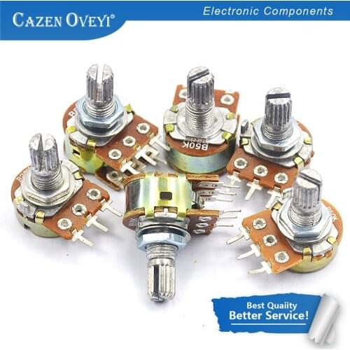 1pcs/lot C1 Audio potentiometer R201TII Type 148 duplex potentiometer A5K Handle length 15MM In Stock